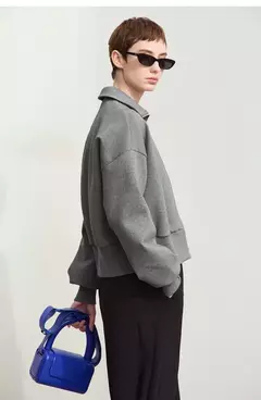 Imagen de Amii-abrigo corto informal con cremallera para mujer, sudadera holgada de cuello alto, chaqueta deportiva de calle, Otoño, 2024, 12443222