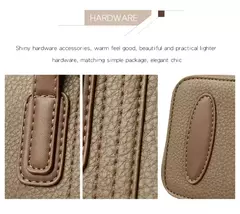 Imagen de Bolsos de mujer de 3 capas de marca genuina, bolsos grandes de cuero suave de alta calidad de diseñador, bolso de hombro para mujer 2024, bolso de mensajero 2024