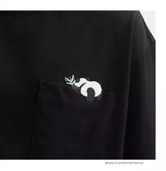 Semir-Camiseta de manga corta para hombre, Top bordado de Panda, holgado e informal, novedad de verano, 2024 - Eleganzie