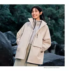 Semir-Chaqueta de viento para hombre, abrigo holgado y cómodo con capucha, a prueba de tres capas, textura de moda, Primavera, 2024
