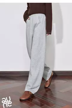 Imagen de TOYOUTH pantalones de chándal informales de lana para mujer 2024 Otoño e Invierno nueva cintura elástica Ankela pantalones largos de plátano cálidos gruesos rojos