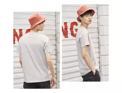 Metersbonwe Camiseta de manga corta para hombre, algodón puro perenne, camisetas monocromáticas informales, camisetas de gran oferta