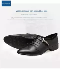 Zapatos Oxford elegantes y elegantes, zapatos de hombre de talla grande, zapatos de vestir para hombre, mocasines de vestir de cuero para hombre, zapatos sin cordones para hombre - tienda en línea
