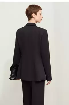 Imagen de Amii minimalismo 2024 otoño nuevas Blazers mujeres con muescas calidad básica moda Chaqueta larga profesional ropa de mujer 12443051