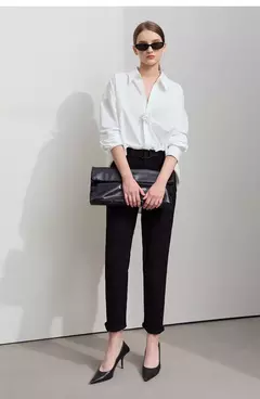 Imagen de Amii 2025 primavera Casual Slim mujeres Jeans pantalones elásticos de cintura algodón Jeans cónicos moda alta calidad DenimTrousers 12541126