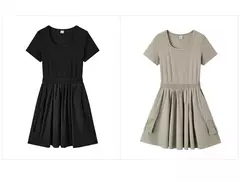 Semir-vestido de dos piezas de imitación para mujer, diseño versátil, cuello cuadrado, Falda corta ajustada, adecuado para niños pequeños, verano 2024 en internet