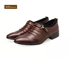 Zapatos Oxford elegantes y elegantes, zapatos de hombre de talla grande, zapatos de vestir para hombre, mocasines de vestir de cuero para hombre, zapatos sin cordones para hombre - comprar en línea