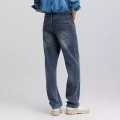 Semir Jeans hombres 2025 primavera nuevos pantalones largos Vintage pantalones rectos sueltos Simple relajado on internet