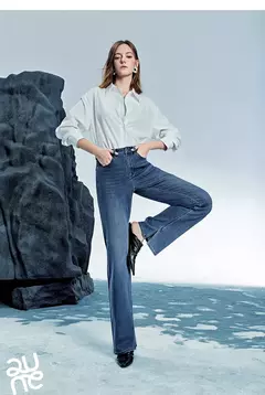 Imagen de TOYOUTH Jeans de mezclilla para mujer 2025 Primavera Verano Slim Fit alta elasticidad mujeres pantalones largos de cintura baja
