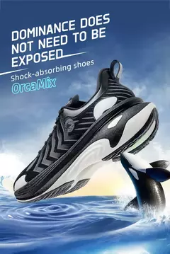 ONEMIX 2025 nuevas zapatillas Orca, nuevas zapatillas para correr para hombre con absorción de golpes, zapatillas ligeras transpirables antideslizantes para mujer, zapatillas de deporte para exteriores