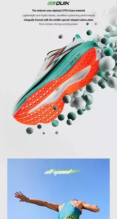 Zapatillas de correr para hombre 361 grados Flame 4,0 MIX, zapatillas de carreras para maratón con placa de carbono, zapatillas deportivas estables resistentes al desgaste para correr para hombre 672512204 on internet