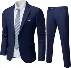 Traje elegante para hombre, boda, 3 piezas, 2 conjuntos, Blazers, chaquetas completas, chaleco, pantalones, moda Formal, abrigos de lujo, traje clásico 2025