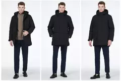 ICEbear-parka a prueba de viento para hombre, Abrigo acolchado grueso, cálido, invierno, MWD3239I, novedad de 2023 - Eleganzie