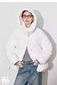 TOYOUTH-Chaqueta de plumón de pato blanco para mujer, chaqueta ligera con capucha y cuello levantado, novedad de invierno, 2024, 90%