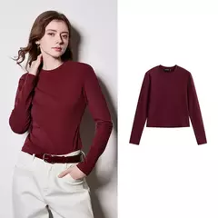 Camiseta Básica de Lyocell – Diseño Simple y Versátil - Eleganzie