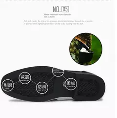 Zapatos de cuero para hombre, zapatos formales de negocios para personas mayores, punta redonda negra, informales, sencillos, cómodos, de talla grande