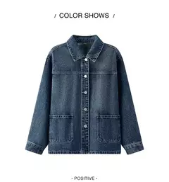 Semir chaqueta vaquera para mujer, Top con solapa y hombros caídos, informal y elegante, nueva chaqueta holgada de primavera 2025, moda de Instagram - online store