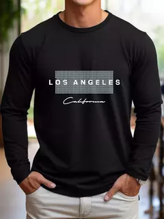 Camiseta holgada de verano 100% algodón para hombre, camiseta de manga corta con estampado gráfico de Los Ángeles grande, ajustada, informal, deportiva, con cuello redondo on internet