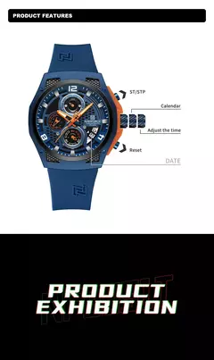 NAVIFORCE, reloj Original de lujo de alta calidad para hombre, correa de silicona, reloj de pulsera de cuarzo resistente al agua para hombre, reloj deportivo, reloj Masculino - online store