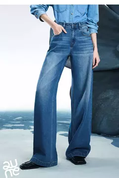 Imagen de TOYOUTH, pantalones vaqueros de mezclilla para mujer, primavera 20220, nueva pierna ancha de acetato, cintura media baja, pantalones de pierna ancha rectos ajustados