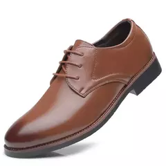 Zapatos de cuero transpirables para hombre, suela suave de cuero negro, zapatos informales formales de negocios para padrinos de boda, primavera y otoño - Eleganzie