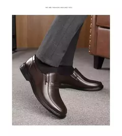 Zapatos de cuero genuino, mocasines para Hombre, zapatos de cuero informales de negocios, mocasines suaves clásicos, zapatos planos transpirables para Hombre - tienda en línea
