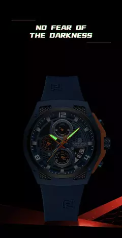 NAVIFORCE, reloj Original de lujo de alta calidad para hombre, correa de silicona, reloj de pulsera de cuarzo resistente al agua para hombre, reloj deportivo, reloj Masculino - Eleganzie