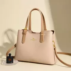 Bolsos de viaje de 3 capas para mujer, bandolera de mano de cuero Pu suave de canguro de alta calidad, bandolera - Eleganzie