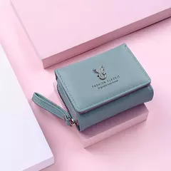 Cartera triple de moda clásica para mujer, almacenamiento de tarjetas y monedas, informal, para estudiantes, pequeña y grande capacidad - comprar en línea