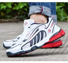 Image of BONA-Zapatillas deportivas de vaca para hombre, calzado ligero y transpirable para correr al aire libre, nuevo diseño