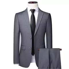 Trajes de hombre para boda, alta calidad, 3 piezas, conjunto elegante de 2 trajes, Blazers clásicos de lujo, chaquetas, chaleco, pantalones, ropa Formal 2024 - online store