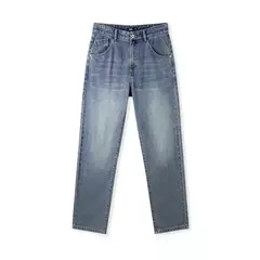 Image of Semir-pantalones vaqueros holgados de pierna recta para hombre, pantalón Retro desgastado, a la moda, novedad de invierno, 2024