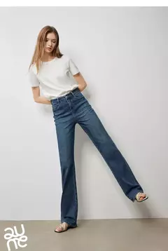 TOYOUTH-pantalones vaqueros de mezclilla para mujer, Vaqueros largos de cintura alta con forma de pera lavada a la piedra, novedad de otoño, 2024 - comprar en línea