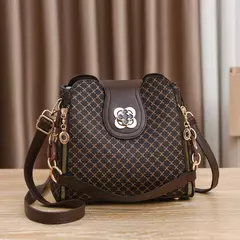 Nuevo bolso de mano para mujer, bolso de hombro tipo bandolera con diseño de lujo, bolso cruzado de un solo hombro con estampado de cuadros y gran capacidad - tienda en línea