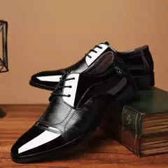 Zapatos de boda Baita para hombre, calzado informal de cuero, Formal, de negocios, talla grande - Eleganzie