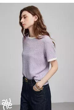TOYOUTH Camiseta de manga corta para mujer, camisetas nuevas de primavera 2025 8521006 - Eleganzie