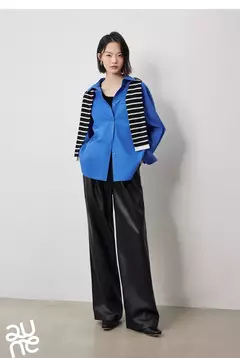 TOYOUTH-Blusa de manga larga para mujer, camisa bordada con cuello tipo Polo, ropa de trabajo informal para oficina, Otoño, 2024
