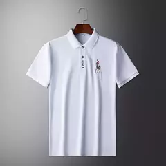 Camisa POLO de manga corta de moda informal bordada de verano para hombre Top cómodo on internet