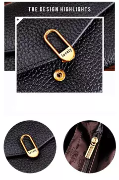 Carteras de cuero genuino para mujer Cartera de mujer de diseñador de lujo Monederos largos RFID Alto Bolso de mano con tarjetero de calidad - Eleganzie