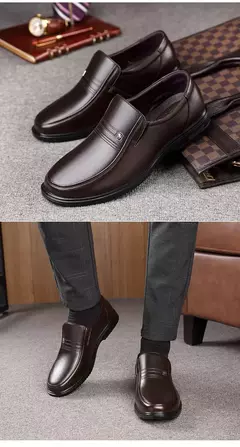 Zapatos de cuero genuino, mocasines para Hombre, zapatos de cuero informales de negocios, mocasines suaves clásicos, zapatos planos transpirables para Hombre