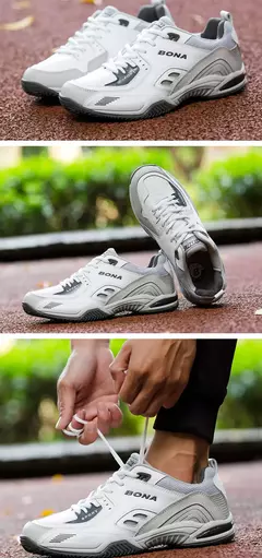 BONA, nuevo estilo Popular, zapatillas de tenis para hombre, zapatillas para correr al aire libre, zapatillas deportivas con cordones para hombre, cómodas, ligeras y suaves - tienda en línea