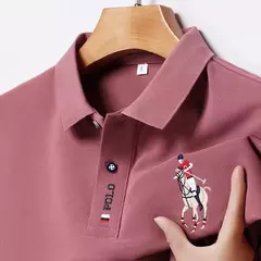 Camisa POLO de manga corta de moda informal bordada de verano para hombre Top cómodo - online store