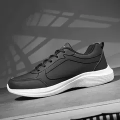 Nuevos zapatos para correr para hombre, zapatillas cálidas de invierno para hombre, zapatos antideslizantes transpirables para caminar para hombre, zapatos informales suaves con cordones, ligeros