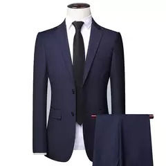Traje de hombre para boda, 3 piezas, 2 conjuntos, Blazers, chaquetas elegantes, chaleco, pantalones, abrigos de negocios de lujo, Formal coreano de alta calidad 2024 - Eleganzie