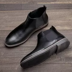 40 ~ 46 Botas Chelsea para hombre Botas de hombre de moda cómodas retro de marca - tienda en línea