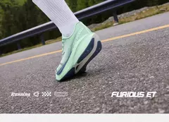 Zapatillas de correr Furious ET para hombre, zapatos de carreras con placa de carbono, rebote de maratón, amortiguación transpirable, 672512216F, 361 grados en internet
