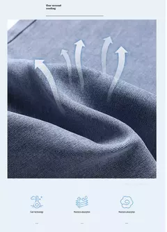 Pantalones vaqueros Lyocell de seda de hielo para hombre, pantalones vaqueros rectos holgados ultrafinos de verano, pantalones suaves y cómodos de marca para hombre, pantalones azul claro on internet
