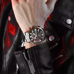 Relojes de pulsera CURREN deportivos informales de cuarzo con cronógrafo, reloj de acero inoxidable a la moda para hombre, reloj con fecha automática para hombre - comprar en línea