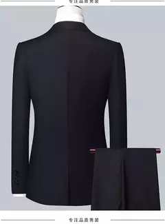 Traje de negocios de moda para hombre, Blazer, chaleco y pantalones, informal, Formal, profesional, Boutique, para boda, 3 piezas, M-6XL, 2024 - online store
