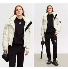 AMII-Chaqueta de plumón minimalista para mujer, Abrigo acolchado con tapa extraíble, grueso y cálido, ropa de moda para invierno, 2024, novedad de 12344192 - comprar en línea